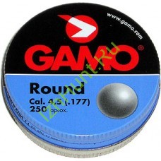 Пульки Gamo Round bola 4,5мм (0,53 грамм, банка 250 штук)